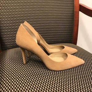 Ann Taylor suede d’orsay pumps